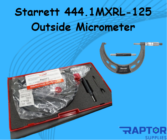 Starrett 444.1MXRL-125 Outside Micrometer