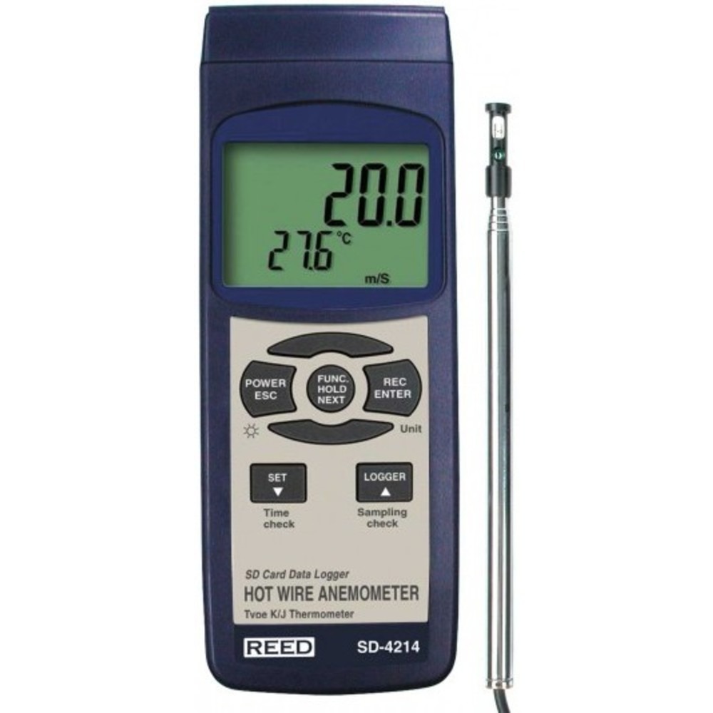 REED Instruments SD-4214-NIST Hot Wire Thermo-Anemometer