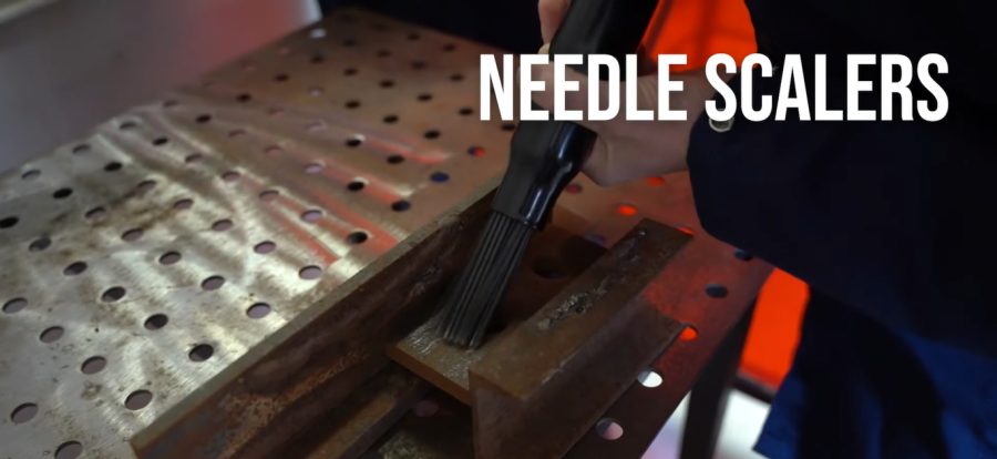 Cleaning Surface with Pneumatic Tools