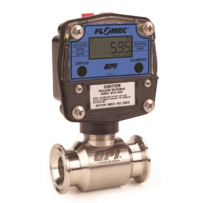 Flomec Stainless Steel Flowmeters w/ Tri-Clover Sanitary Fittings