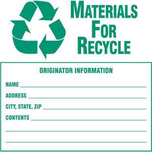 Non Hazardous and Hazardous Waste Labels
