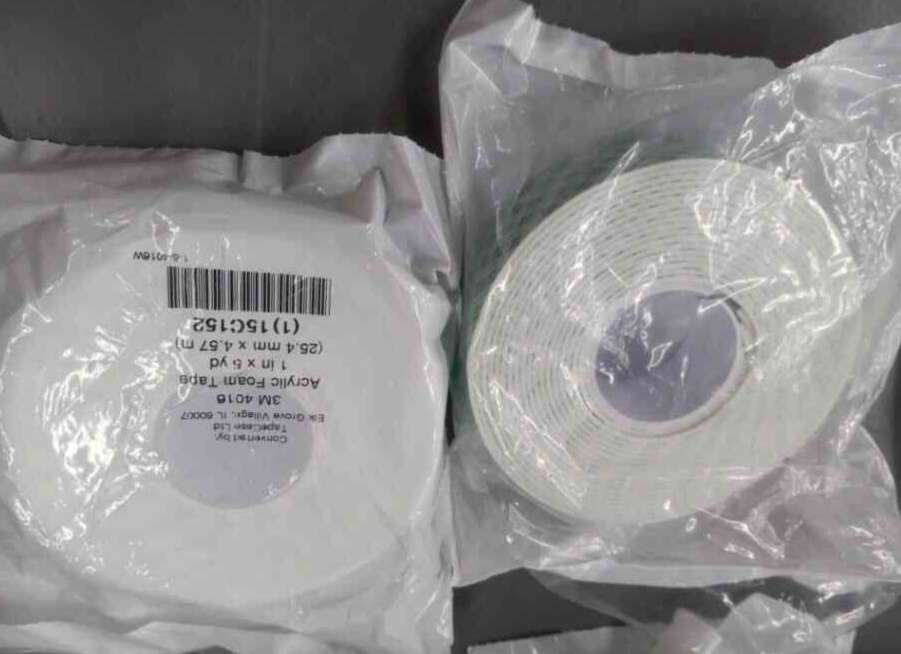 3M 4016 Double Coated Tape 1 Inch x 5 yard, White, Urethane Foam Material, 50 lb./in. Tensile Strength, Product In Stock