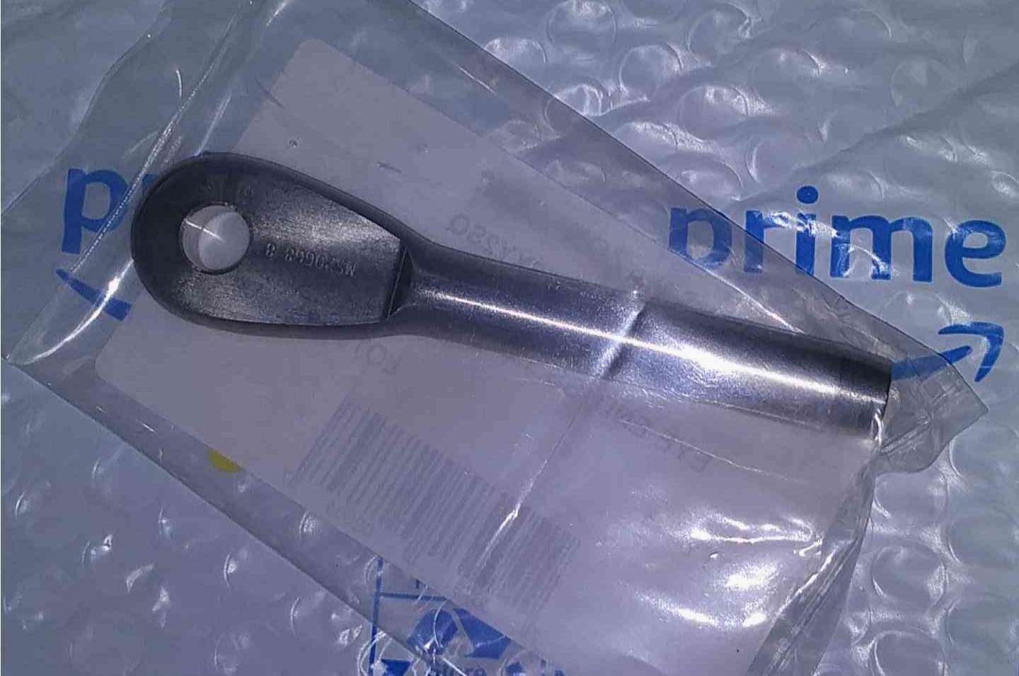 LOOS Eye End Fitting: 1/4 in Cable Size, 3/8 in Eye Inside Dia., 7/16 in After Swage Dia.