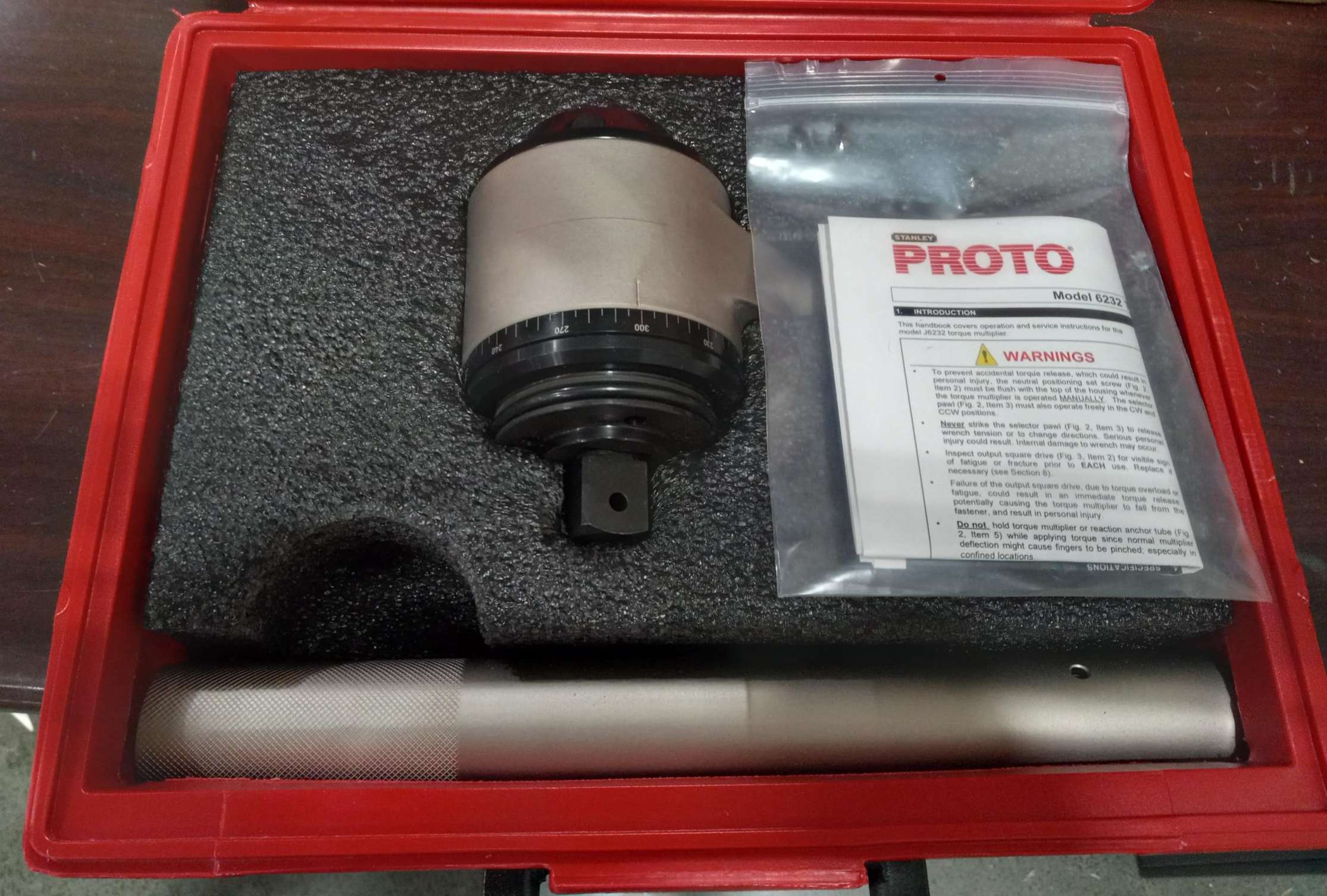 Proto J6232 | 1ART8 | Torque Multiplier, Max Rated Input 173 Ft-Lb