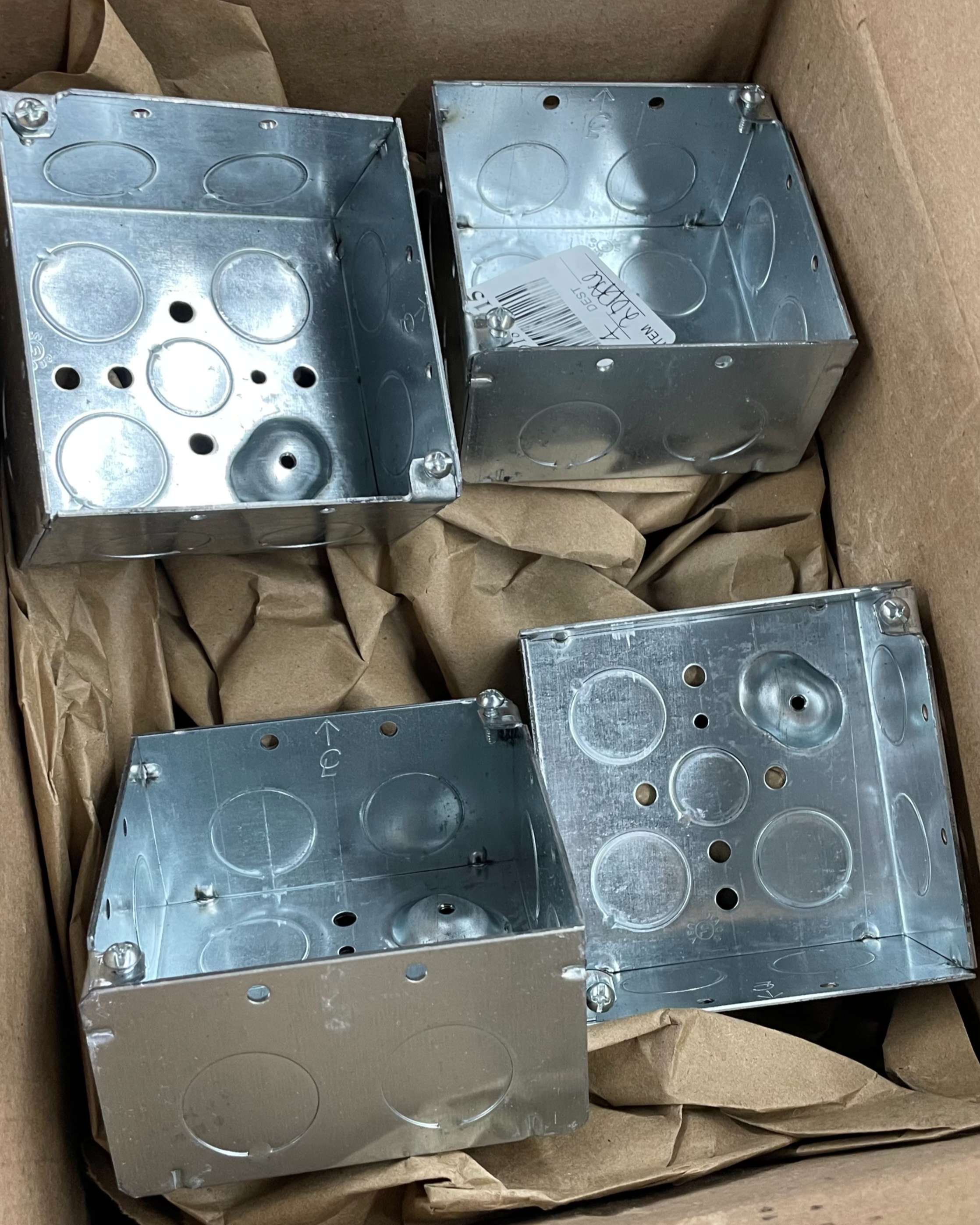 RACO 231 Electrical Box Square, 2 Gangs, Product in box, In stock