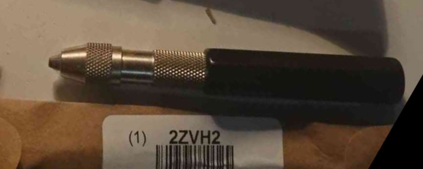 STARRETT 166C Pin Vise 0.050-0.125 Inch, Octagon PVC Handle, 1.3 to 3.2mm range