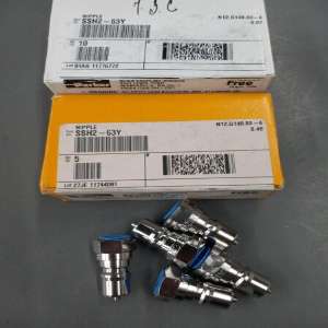 PARKER SSH2-63Y Hydraulic Coupler, 1/4 Inch Body Size, Steel, FNPT Threads,2000 PSI, 3 GPM, Poppet Valve Design, Product In Stock, Top View