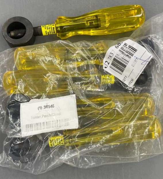 PROTO J2108 Punch and Cold Chisel Holder, 1 Inch Diameter, 4 Side Handle, Orignal Photo, In Stock, Front View