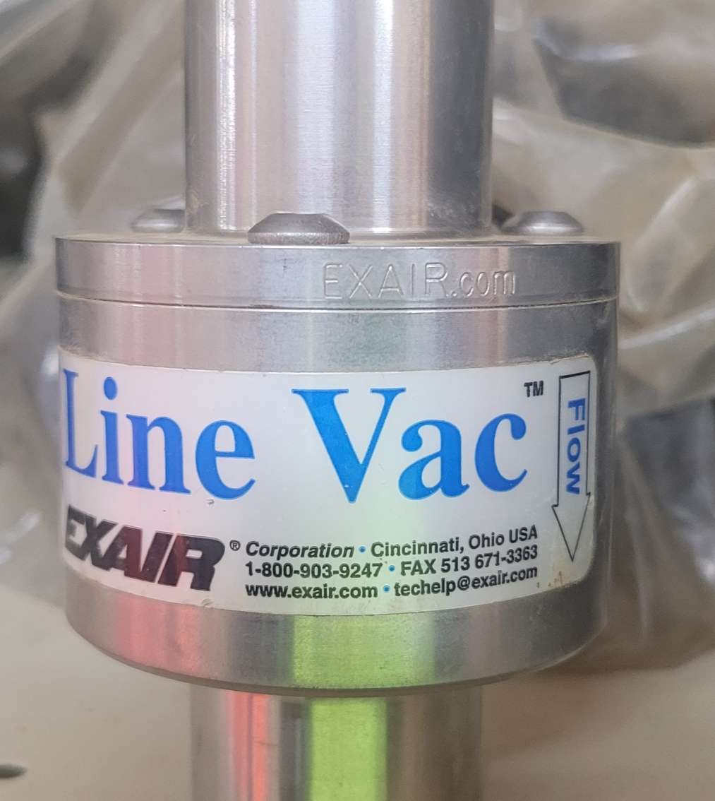 EXAIR 6083 Vacuum Conveyor: For 1 1/2 in Hose I.D, 33 scfm, 3/8" NPT, Aluminum, 20 to 250 psi Pressure Range, Product In Stock
