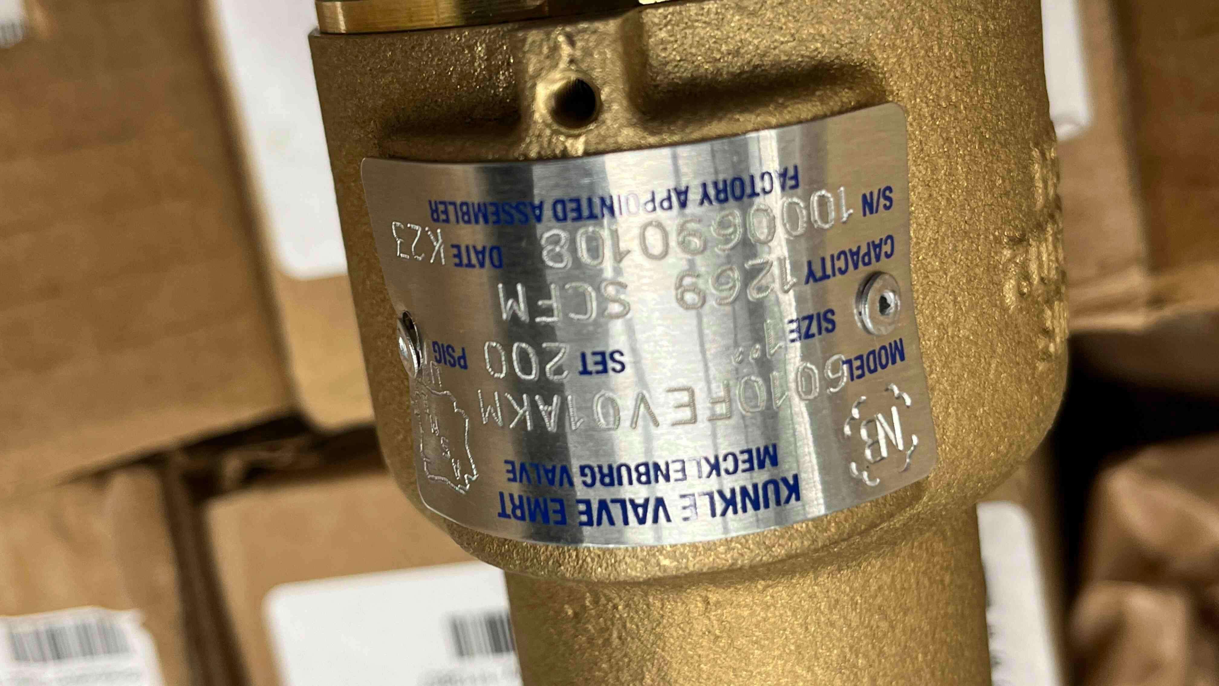 KUNKLE 6010FEV01-KM0200 Safety Relief Valve, Stainless Steel, MNPT, Specification Tag, Product In Stock
