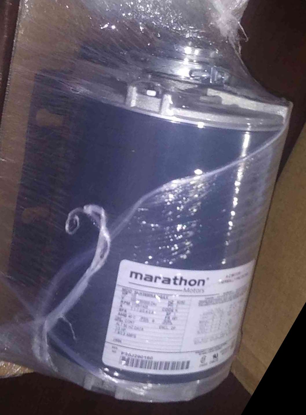 MARATHON MOTORS 5KH36MNA445X, Carbonator Pump Motor, 1701-1800 RPM, 120/240V, Length 8.75"