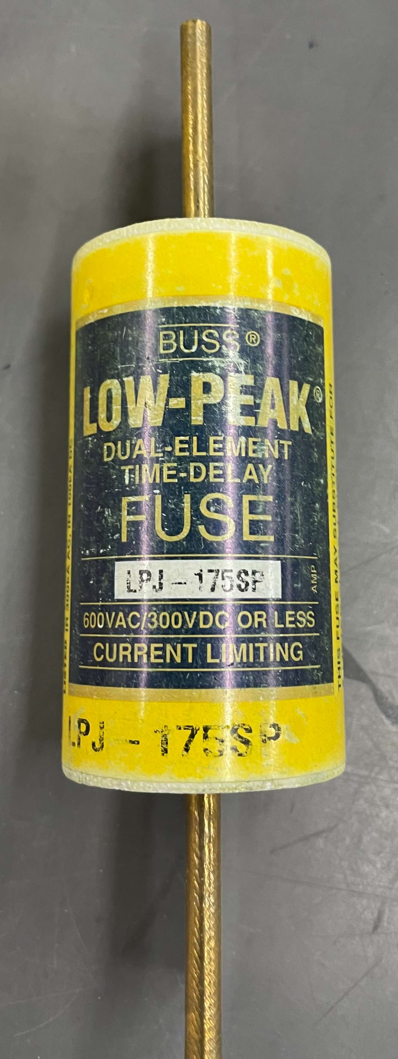 BUSSMANN LPJ-175SP, Fuse, 600VAC/300VDC, 175A, Speed Time Delay, Product available, In stock