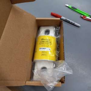 BUSSMANN KRP-C-800SP Fuse, 800 A, 600VAC, Class L, Non Indicating, 8 5/8 Inch Length, Time Delay, Product In Stock, In Box, Top View