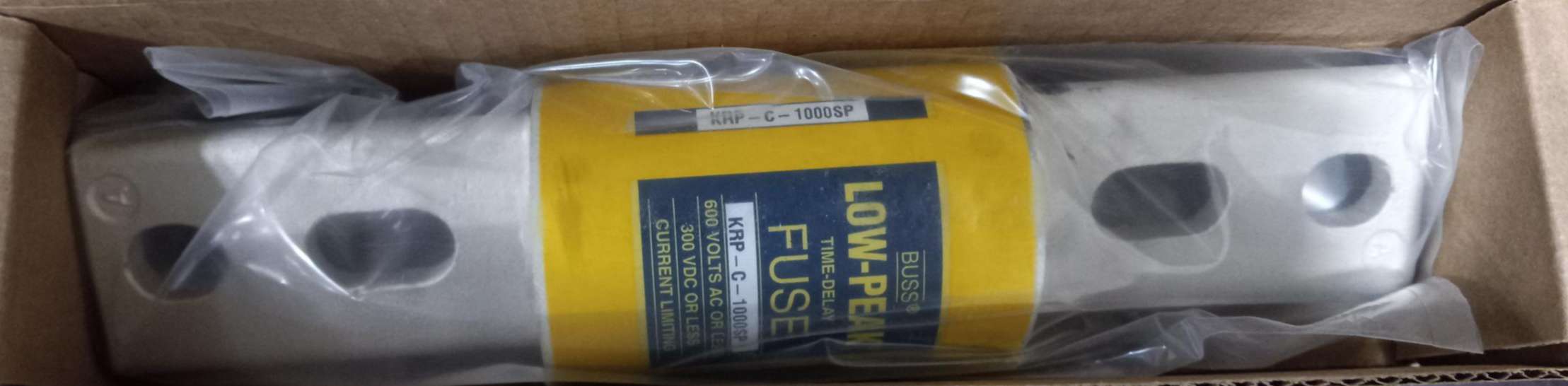 BUSSMANN KRP-C-1000SP Fuse, 600VAC/300VDC, 1000A, Class L, Product in box, In stock