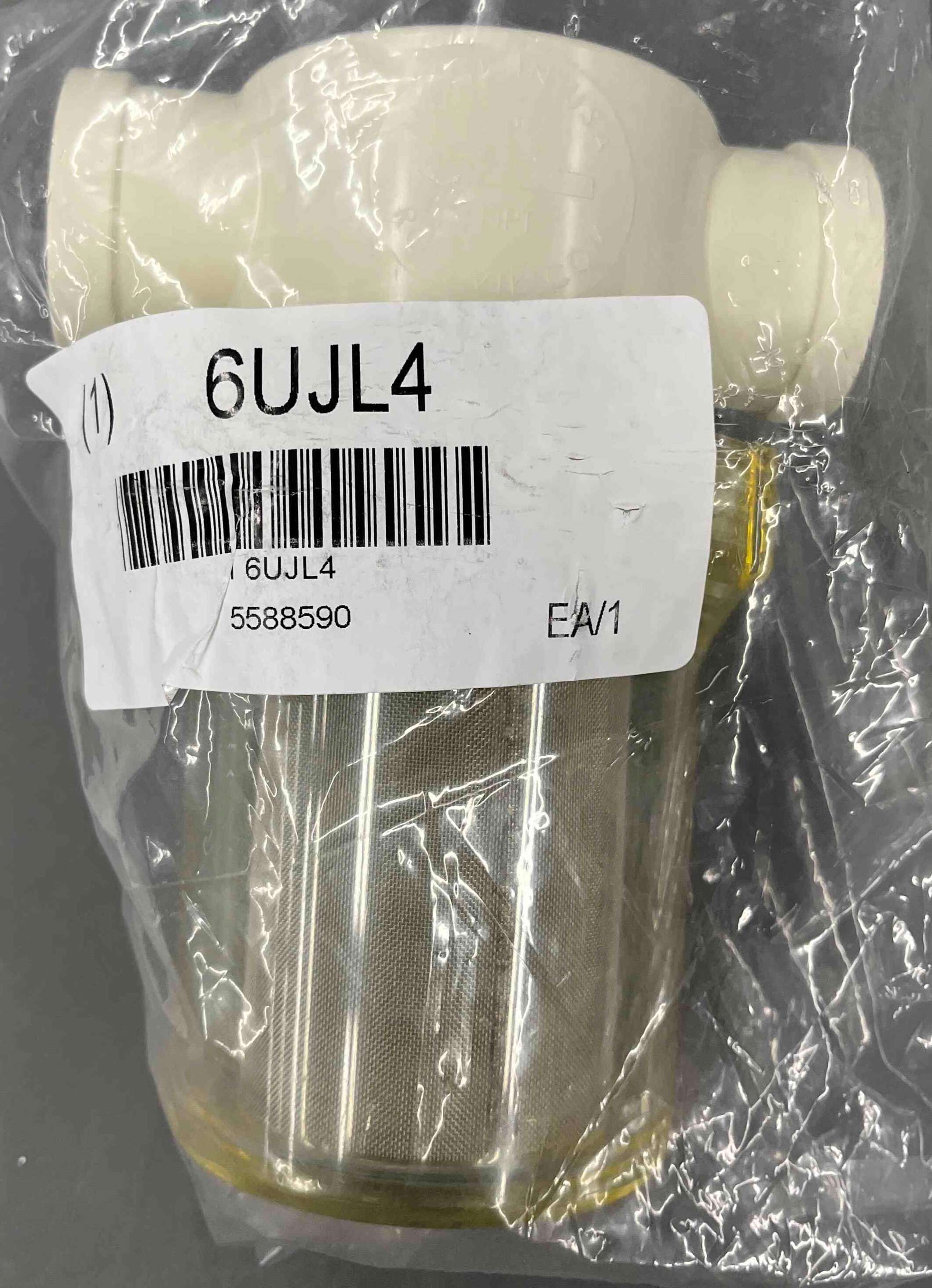 RON-VIK 5588590 Line Strainer, Flow Rate 8 gpm, Max Fluid Temp 125 F, FNPT, 304 Microns, Packaged product