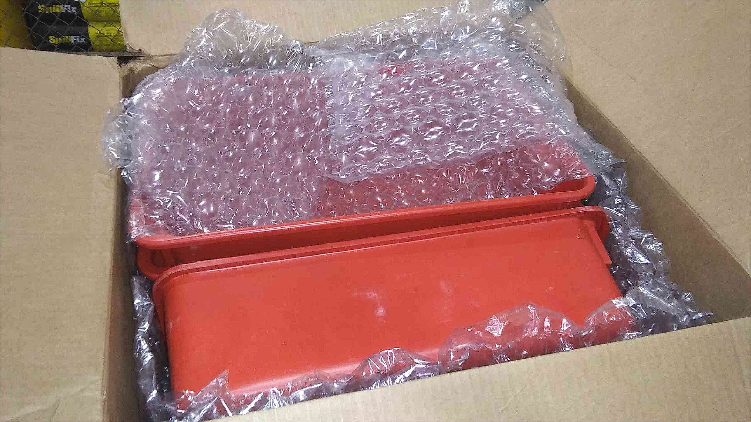 LEWISBINS SN1812-6P RED, HD Stack and Nest Container, Volume Capacity 0.6 cu. ft., Load Capacity 500 lb, Fiberglass Reinforced Polyester