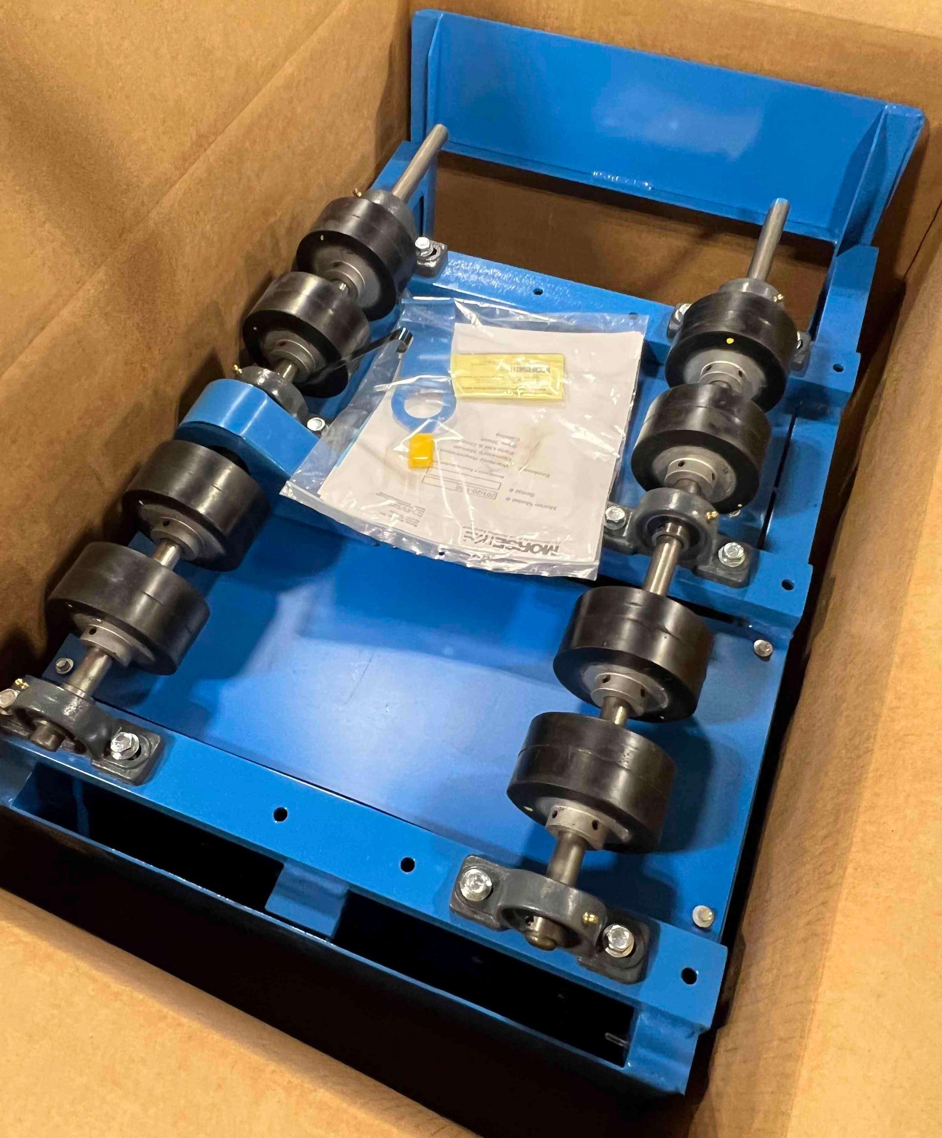 MORSE DRUM 201/20-1-50 Portable Drum Roller, Fixed Speed. 1-Phase 110/220V 50Hz Motor, Enclosure with Interlock