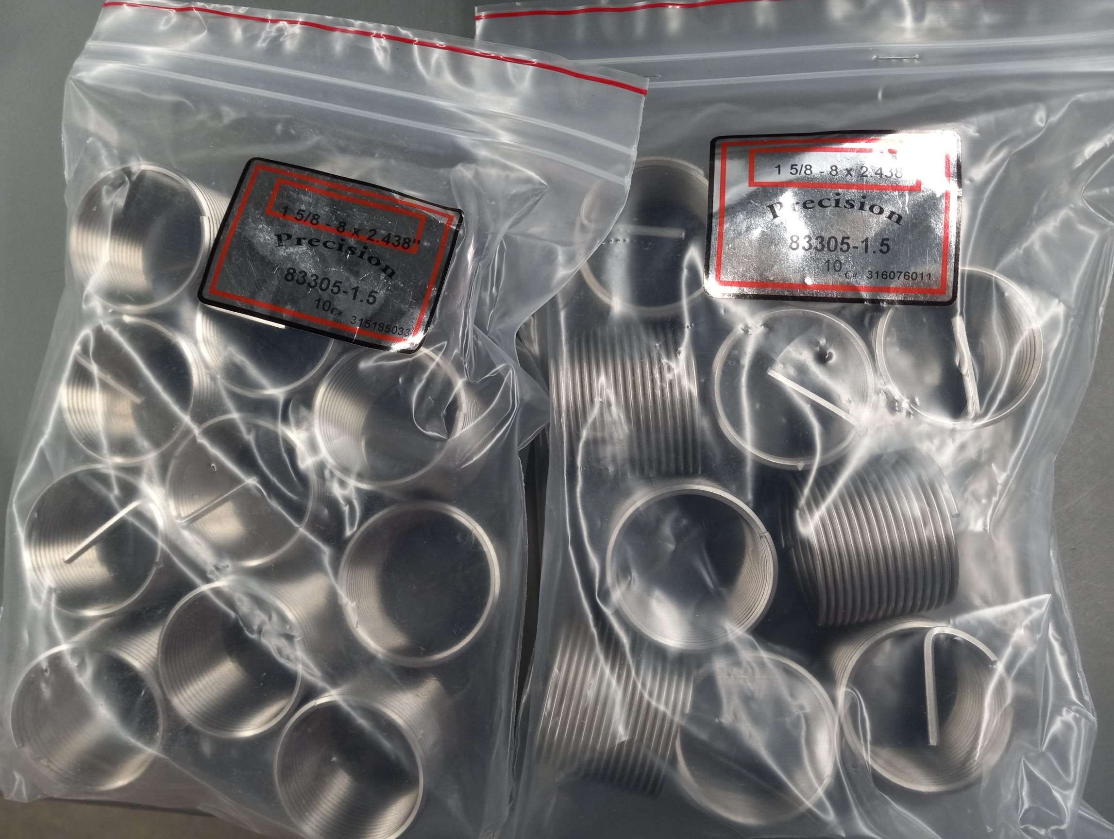 CHRISLYNN 83305-1.5 Precision 8 Pitch Free Running Insert, 2.438 Inch Length, 1 5/8 Inch Drill, Packaged product, In stock