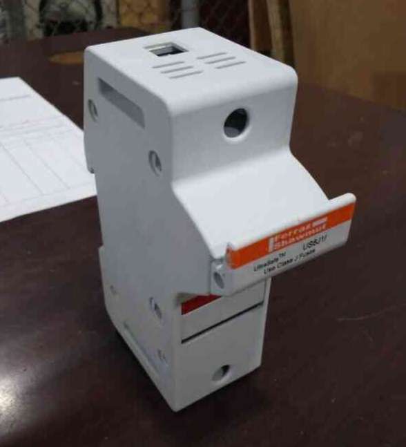 MERSEN FERRAZ US6J1I Fuse Holder, 600V, 60A, J Class, 1 Pole, AC  Voltage Type, Product In Stock, Front View