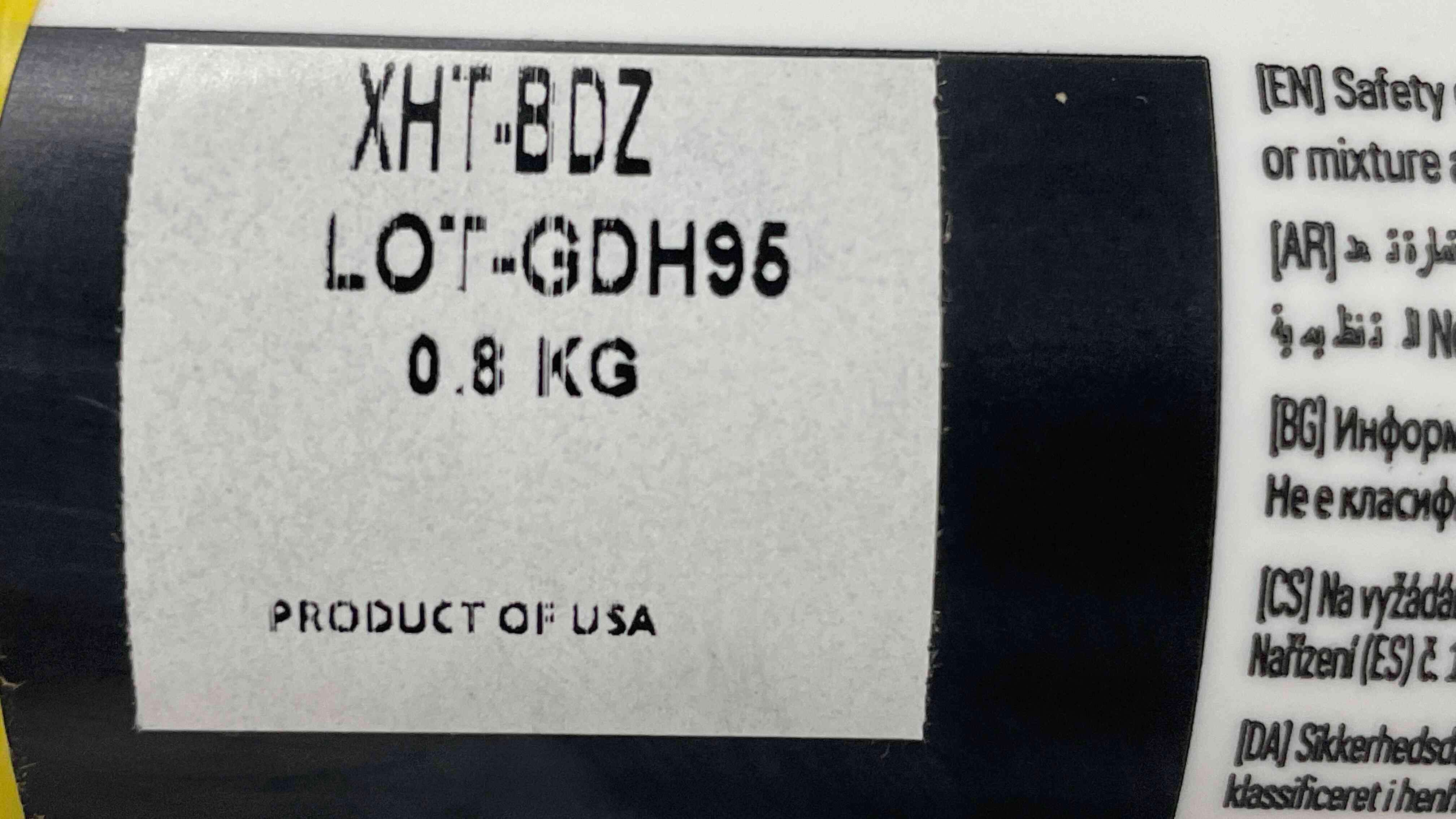 KRYTOX XHT-BDZ High Temperature Grease Syringe, 0.5 oz, 680 Deg. F, PTFE