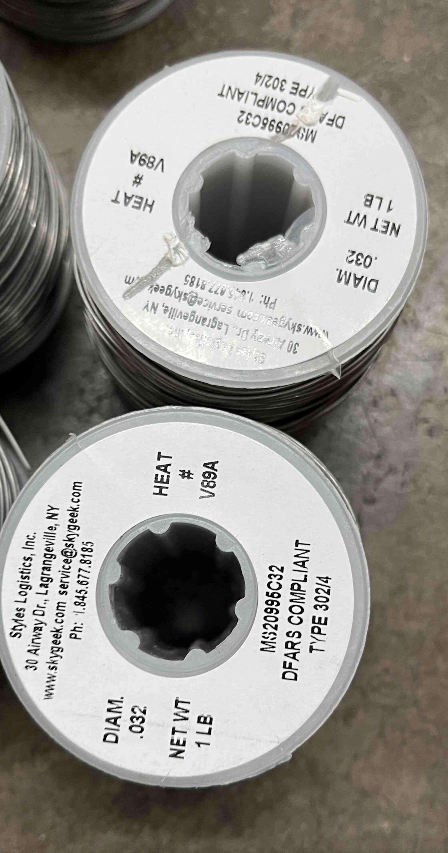 MALIN CO. MS20995C32 Lockwire, Finish Bare Wire, Stainless Steel, 0.032 Inch Diameter, 364 ft. Length, In Stock