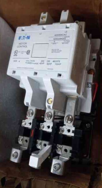 EATON A200M4CAC Freedom Nema Motor Control Starter, Non-Reversing Starter, 135A, 40 HP at 208V, Product In Stock, In Box