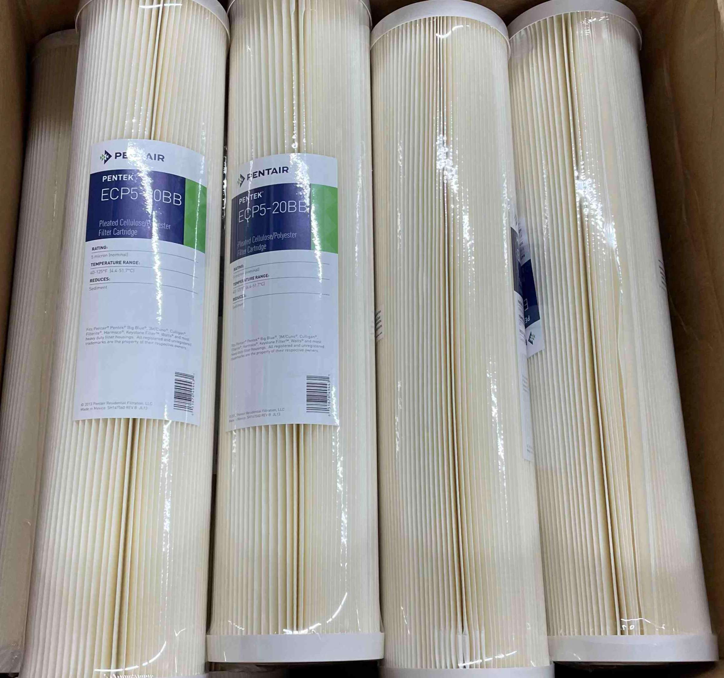 PENTEK 255494-75, Filter Cartridge, NSF Approved for Material and Structural Integrity, 20 gpm, 5 micron, 20 Inch Height