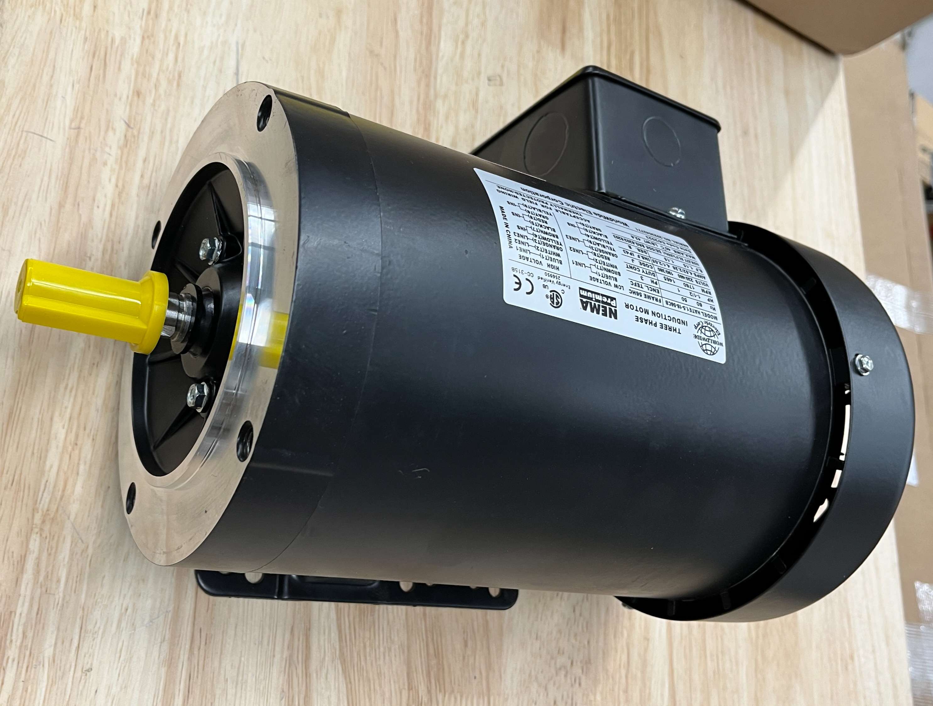 WORLDWIDE ELECTRIC NT1.5-18-56CB, General Purpose Motor, 115/208-230V, 1.5 HP, 1800 RPM, Class F insulation, In Stock