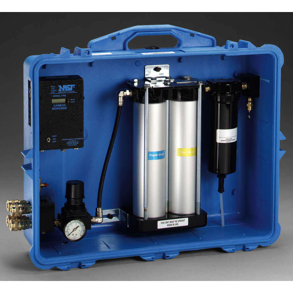 Portable Filtration and Regulator Panel, 4 Users, 125 psi Max Pressure, 50 cfm Air Flow