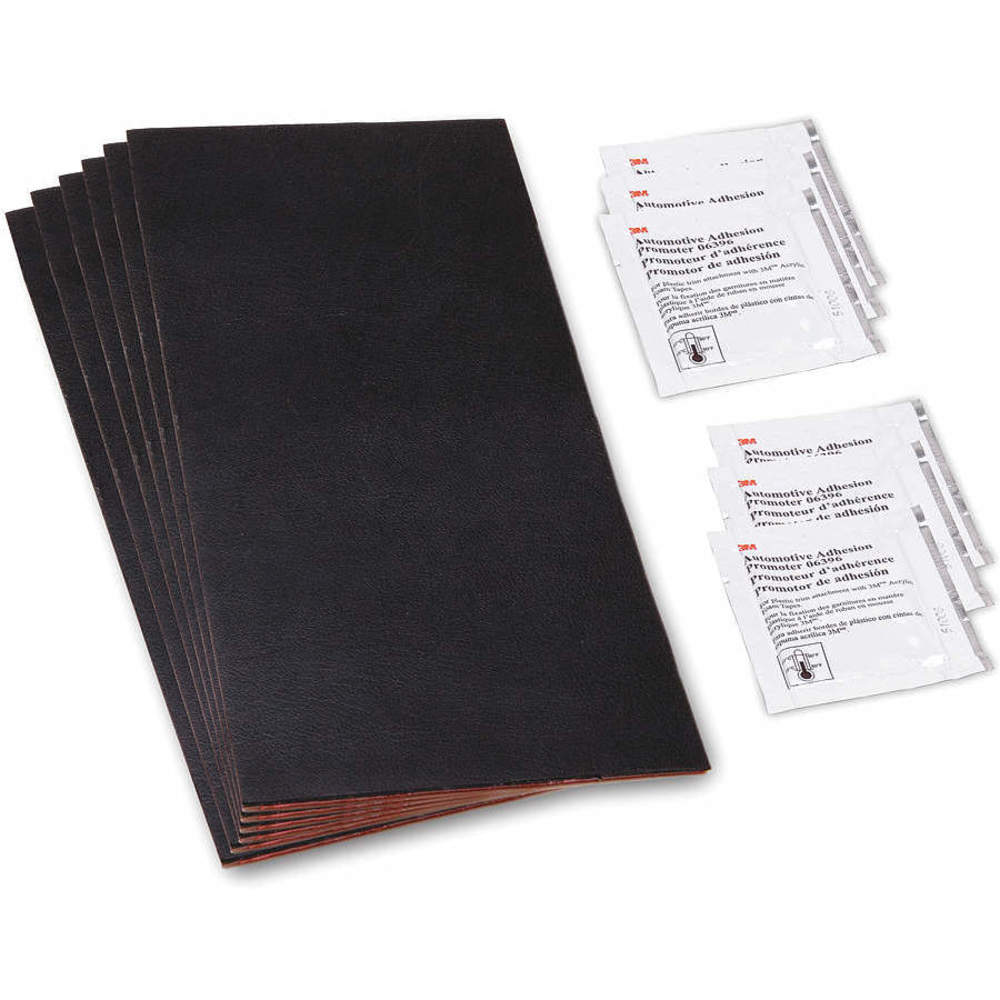 Flexible Bumper Patch Kit, Black, 4 Inch x 8 in, 1 Per Case