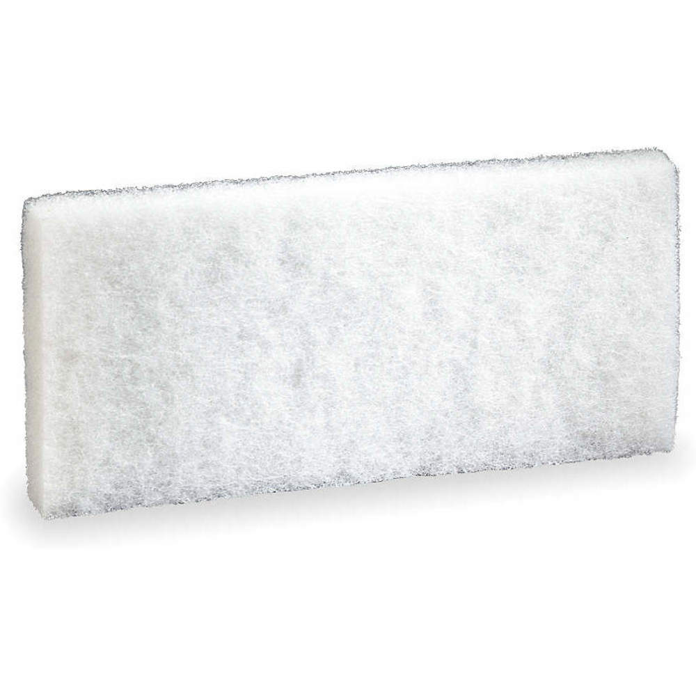 Pad, 10 Inch Overall Length, 4 5/8 Inch Overall Width, Polyester Fiber, White