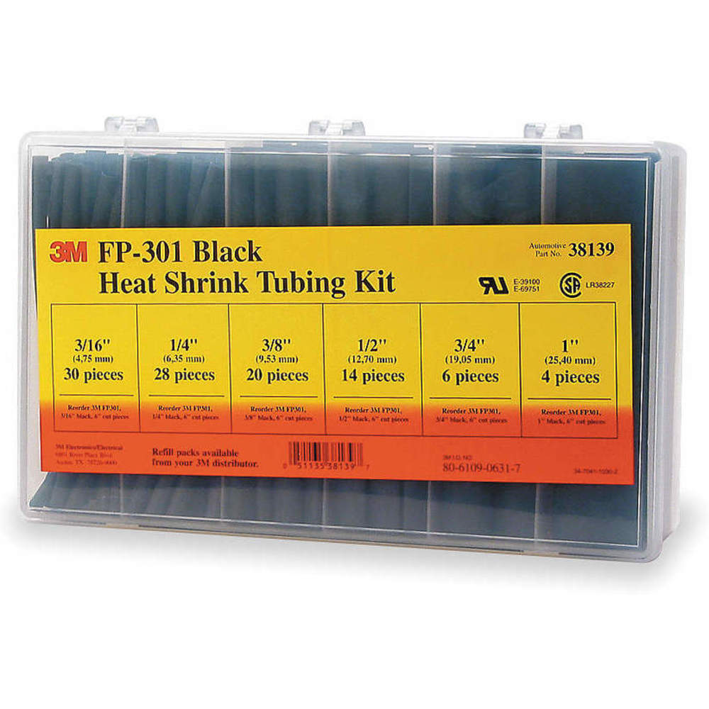 3M FP-301 BLACK Tubing Shrink Kit | AD8ZPZ 4NU24