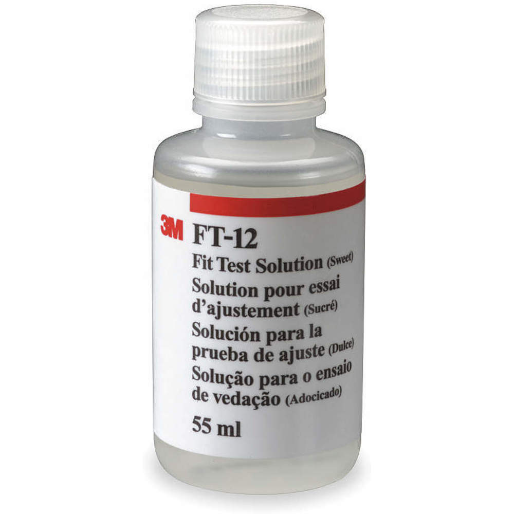 3M FT-12 Fit Testing Solution, Saccharin, 55 mL Fluid Volume | CN7UKE 1UKH5