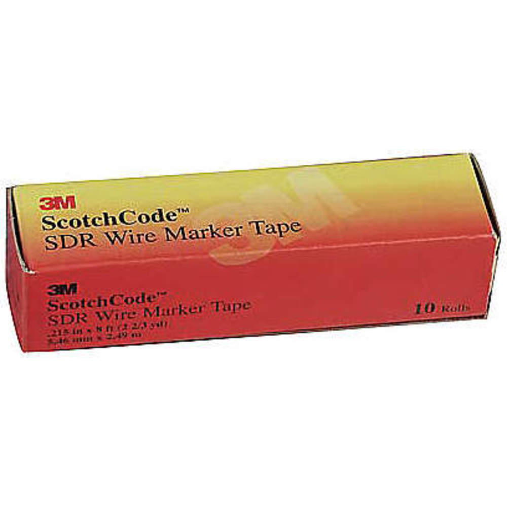 3M SDR-(-) Wire Marker Tape Refill Roll, 50 Pk | AB9WZR 2FYH1