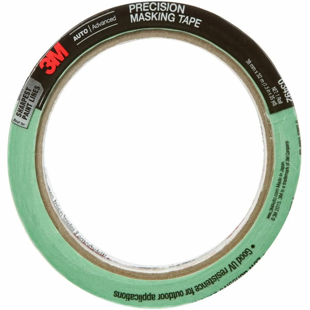 3M 03492 Precision Masking Tape, 3492 1.5 Inch x 35, PK24 | CY7NTA