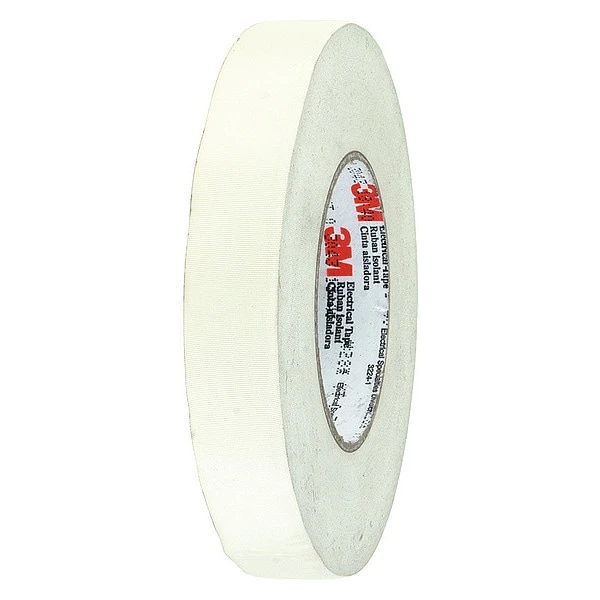 3M 28, White, 3/4 in x 72 yd Cloth Tape, 3/4 x 72 yd, 8 mil, White, PK48 | CY7NLM