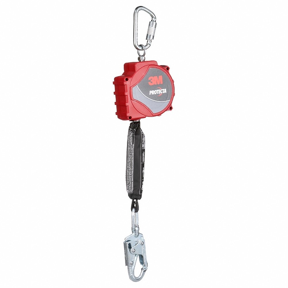 Self-Retracting Lifeline, 310 lb Weight Capacity, Red