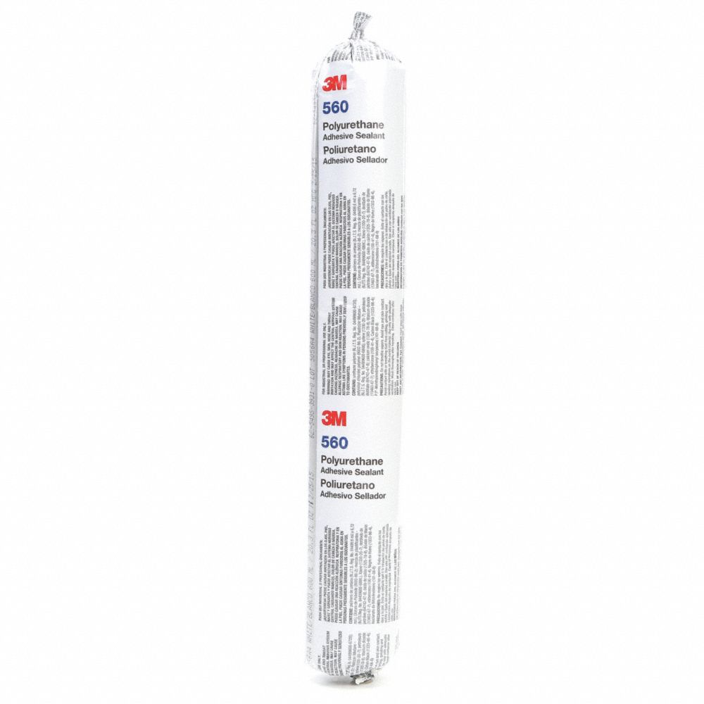 3M 560 White Sealant, Polyurethane, 600 mL Sausage Pack | CE9BPZ 29UJ54