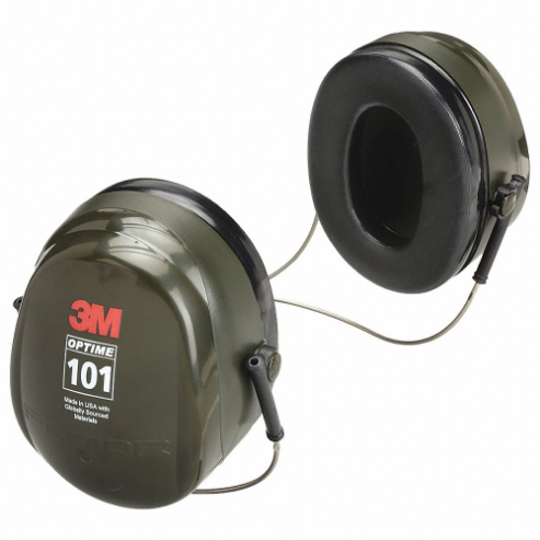 Ear Muffs, Behind-the-Neck Earmuff, Passive, 27 dB NRR, Foldable, Foam/Polyurethane/PVC