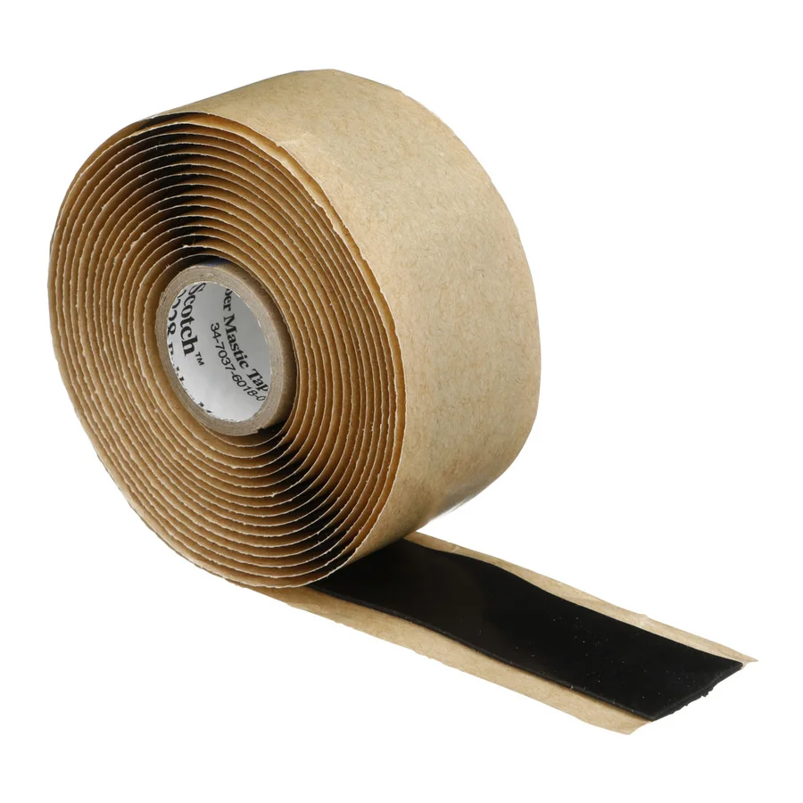 3M 2228-1X10FT Rubber Mastic Electrical Tape, 2228, Scotch, 1 Inch W x 10 ft L, Black, 1 Pack | CY7MRU