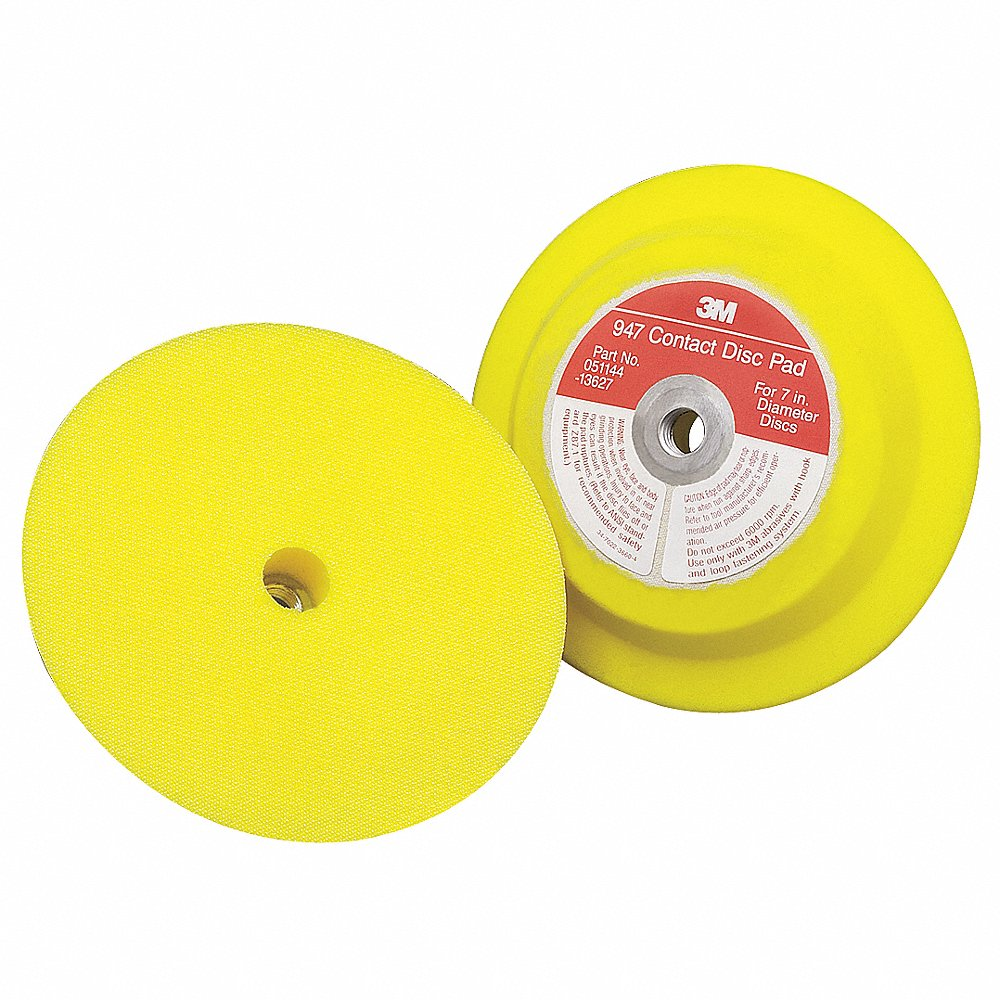 3M 7000028353 Disc Pad Holder, 7in D, 6000 RPM, Threaded | CY6VTQ