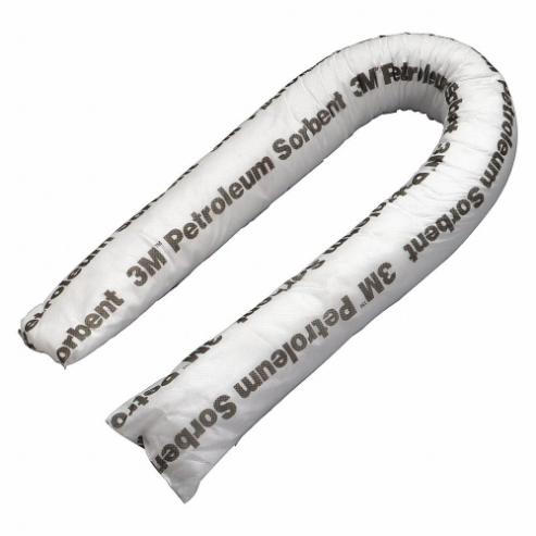 3M T-4 Absorbent Boom, Oil-Based Liquids, 12 Gallon, 4 Feet, Polyester, Polypropylene | CF2UFM 39CD55