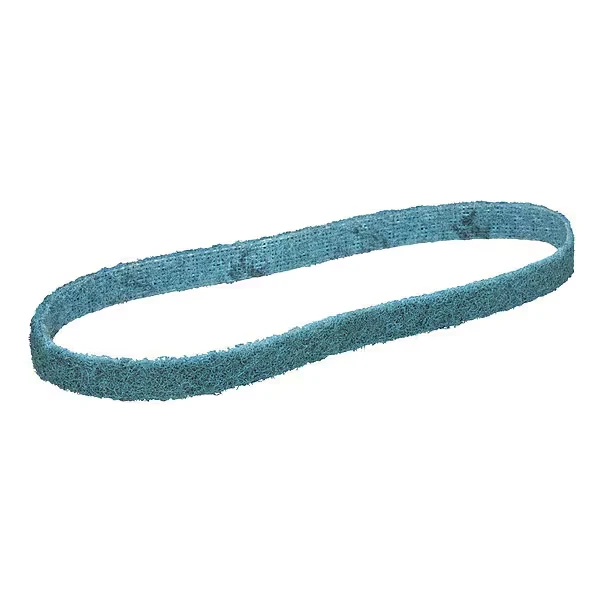 3M 7000045944 Sanding Belt, 1/2 Inch W, 24 Inch L, Non-Woven, Aluminum Oxide, Very Fine, Blue | CY6VNX