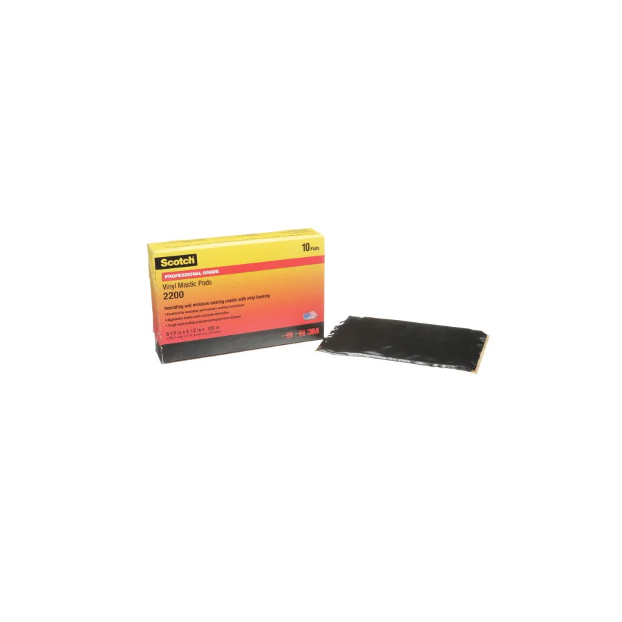 3M 2200-6-1/2X4-1/2IN Mastic Tape, 125 mil, 6-1/2 Inch x 4-1/2 Inch | CY7NKG