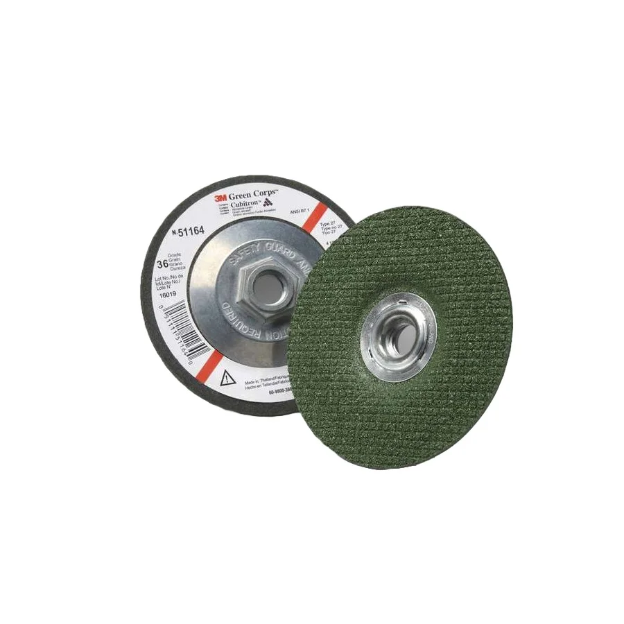3M 51164 Depress Center Wheel T27 4.5 x 1/8 x 5/8-11, 40 Pk | AB9CDU 2BAT7