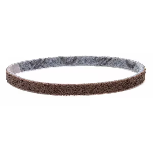 3M 7000120820 Sanding Belt, 1/2 Inch W, 18 Inch L, Non-Woven, Aluminum Oxide, Coarse, SE-BS, Brown/Blue | CY6VYV