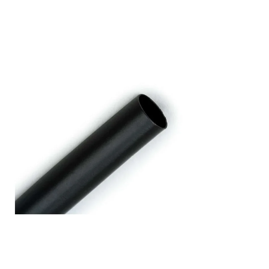 3M FP301-3/16-6-BLACK-10-10 PC PKS Heat Shrink Tubing, 6 Inch, Thin Wall, Flexible Polyolefin, Shrink Ratio 2:1, 10 Pk | CF2APV 30N563