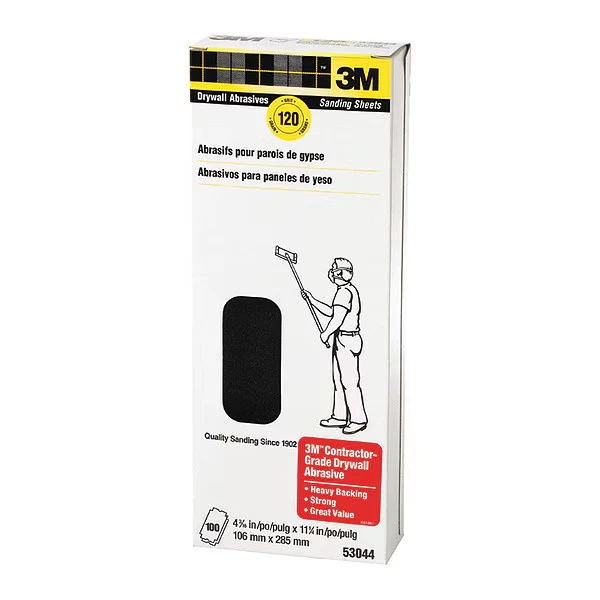 3M 7010314729 Drywall Sanding Sheets 9091NA, 4.187, PK40 | CY6VKP