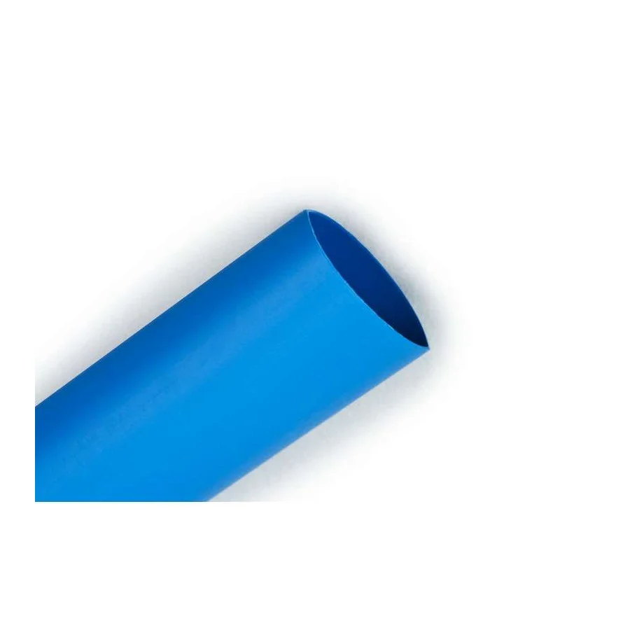 3M FP-301-2-Blue-4-Bulk Heat Shrink Tubing, 4 Feet, Thin Wall, Flexible Polyolefin, Shrink Ratio 2:1, 24 Pk | CF2AUT 2JRF1