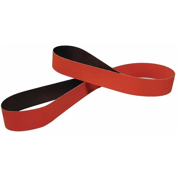 3M 7010328228 Sanding Belt, 3 Inch W, 9-1/2 Inch L, Closed Coat, Ceramic, P100 Grit, Orange | CY6VMC